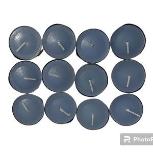 Set of 12 BRAND NEW NIB PartyLite Sky Blue Scented Tealight Candles